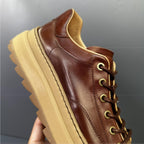 GG Men's High-end Retro Casual Shoes - Low-top design, handcrafted leather shoes with various styles