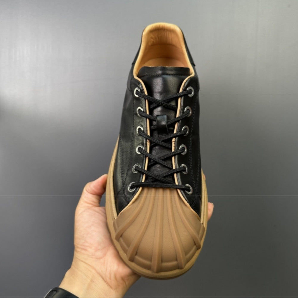 GG Men's High-end Retro Casual Shoes - Low-top design, handcrafted leather shoes with various styles