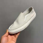 New men's leather white sports shoes, men's casual loungewear shoes, men's breathable casual shoes