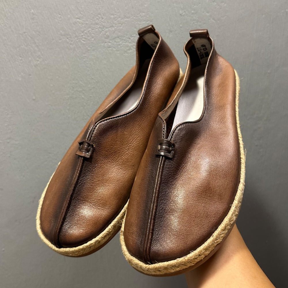 Layered cowhide fishing shoes (men's style) - Lightweight, comfortable, hand-sewn