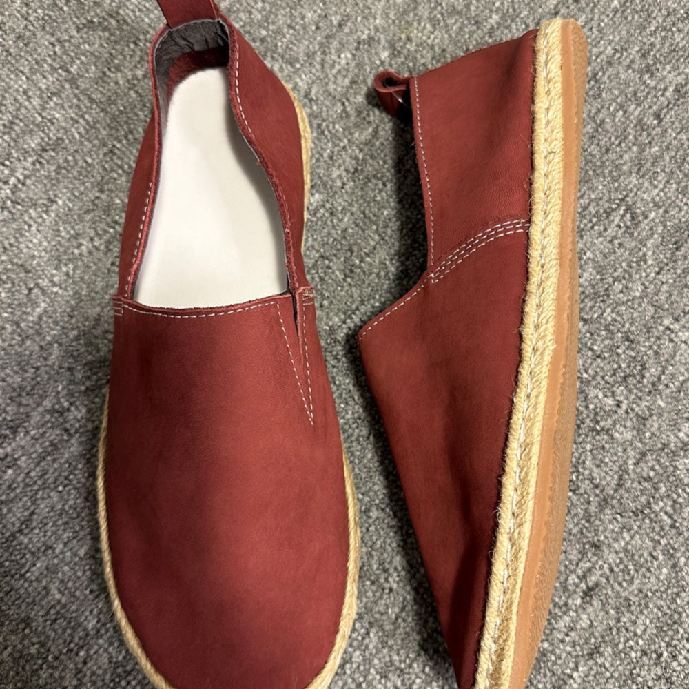 Soft cowhide fishermen's shoes, men's pure leather casual shoes, retro casual handmade loafers