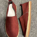 Soft cowhide fishermen's shoes, men's pure leather casual shoes, retro casual handmade loafers