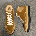 Men's new high-end warm winter thick-soled warm sheepskin boots in high-top style