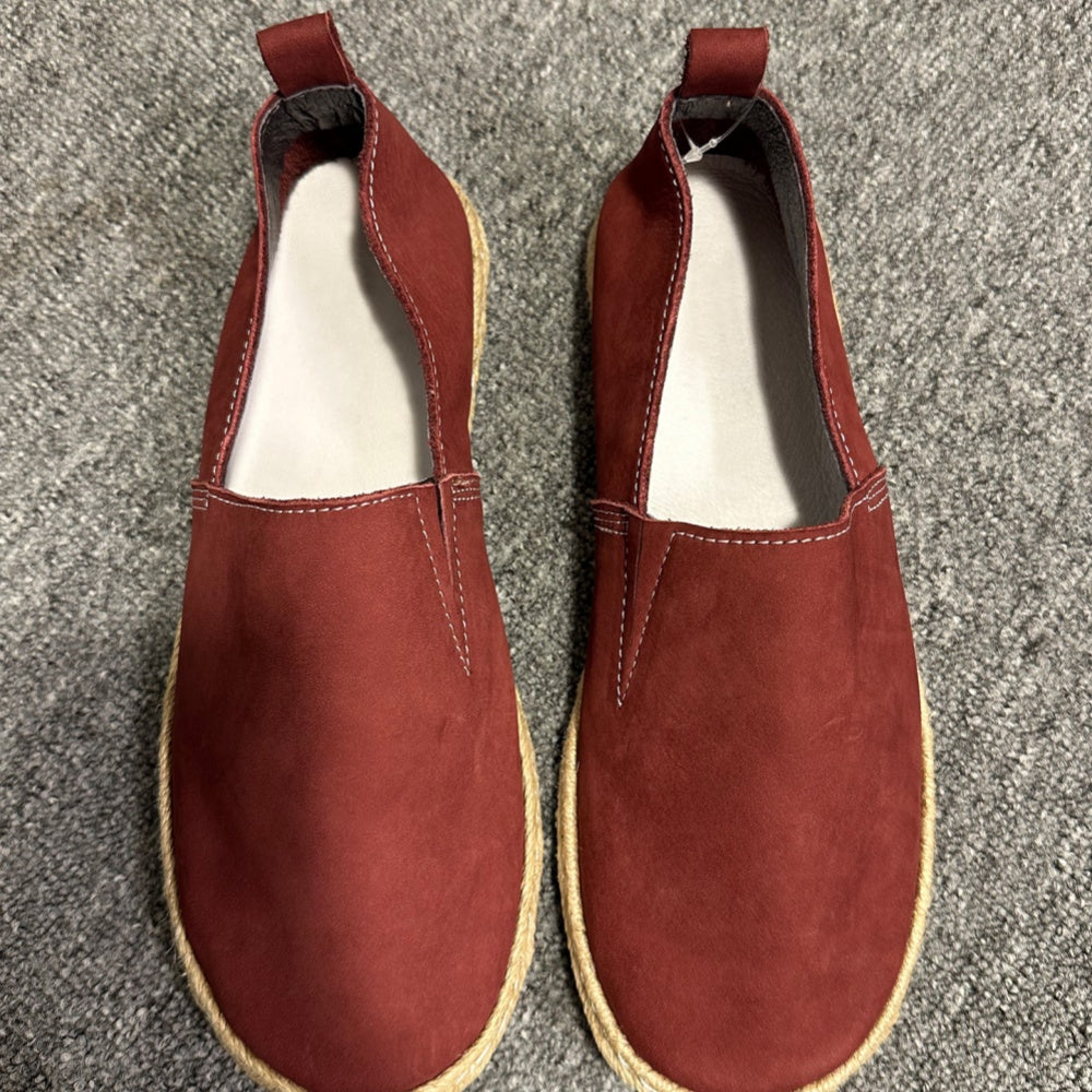 Soft cowhide fishermen's shoes, men's pure leather casual shoes, retro casual handmade loafers