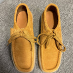 Leather casual shoes, thick sole design, heightening effect, comfortable yet fashionable shoes.