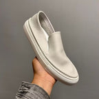 New men's leather white sports shoes, men's casual loungewear shoes, men's breathable casual shoes