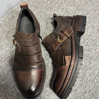 Handmade by men, made of leather, soft-soled casual shoes, multi-functional horsehide shoes