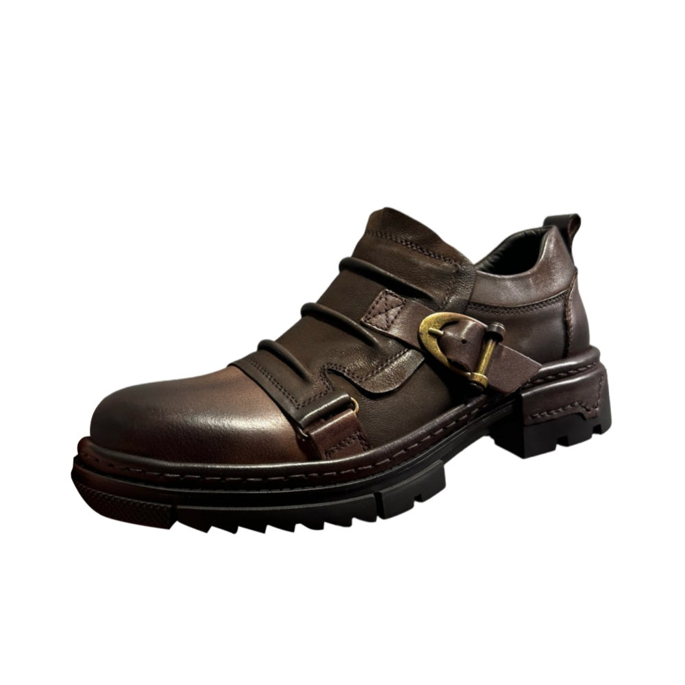 Handmade by men, made of leather, soft-soled casual shoes, multi-functional horsehide shoes
