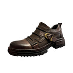 Handmade by men, made of leather, soft-soled casual shoes, multi-functional horsehide shoes
