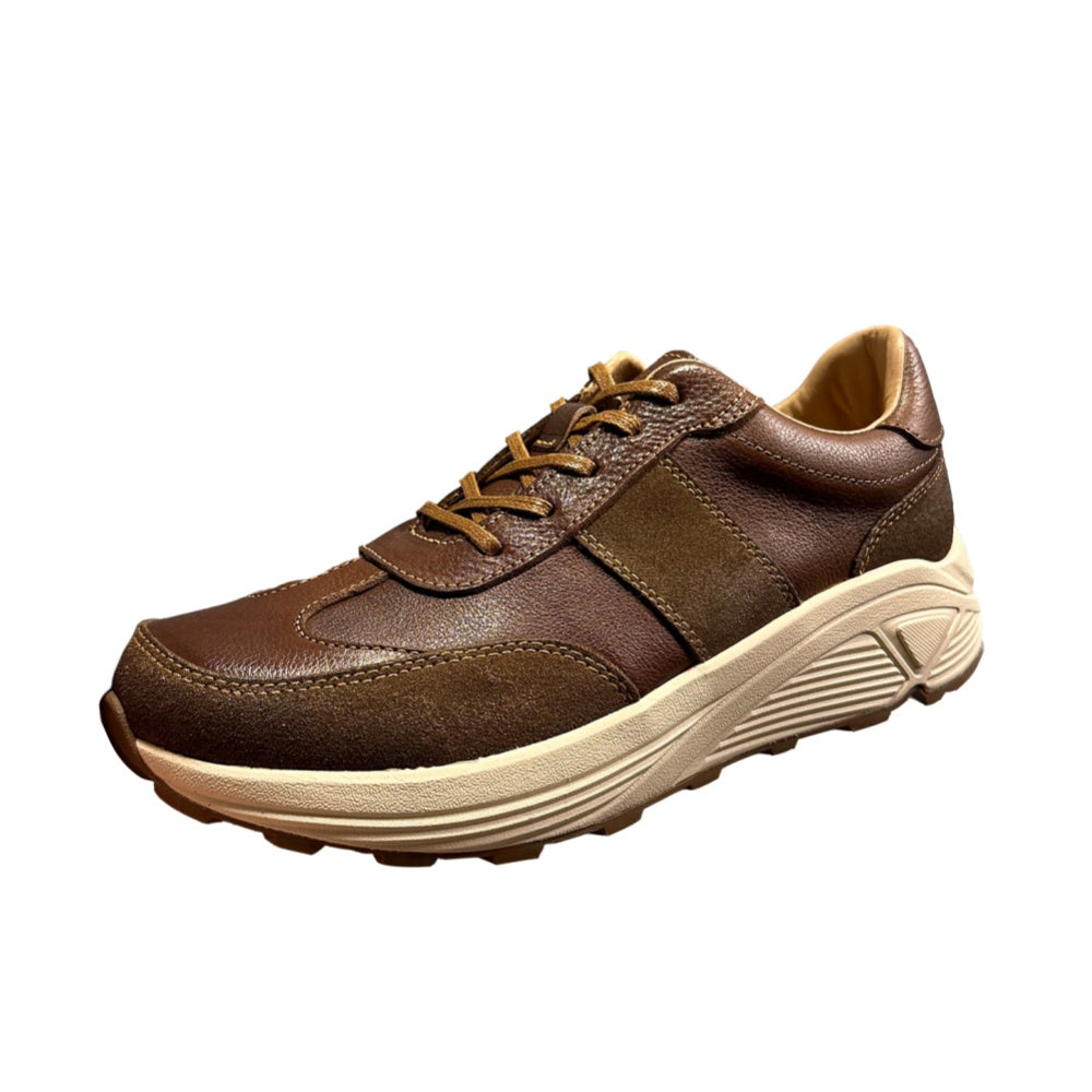Men's high-end genuine leather casual sports shoes - retro lightweight top-grade cowhide style
