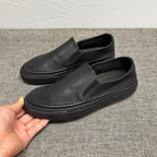 New men's leather white sports shoes, men's casual loungewear shoes, men's breathable casual shoes