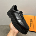 New men's leather retro shoes, men's low-top shoes, fashionable casual sports shoes