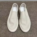 New men's leather white sports shoes, men's casual loungewear shoes, men's breathable casual shoes