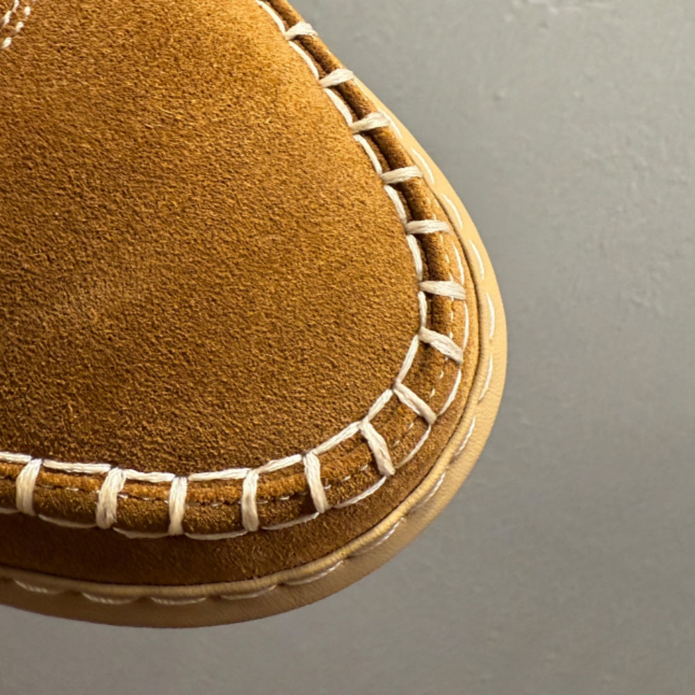 Men's new high-end warm winter thick-soled warm sheepskin boots in high-top style