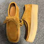 Leather casual shoes, thick sole design, heightening effect, comfortable yet fashionable shoes.