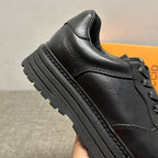 New men's leather retro shoes, men's low-top shoes, fashionable casual sports shoes