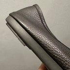 High-end genuine leather shoes, relaxed and laid-back style leather shoes, soft sole, black loafers.