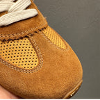 New retro breathable mesh sports shoes, soft leather casual shoes, low-top soft-soled Dent shoes