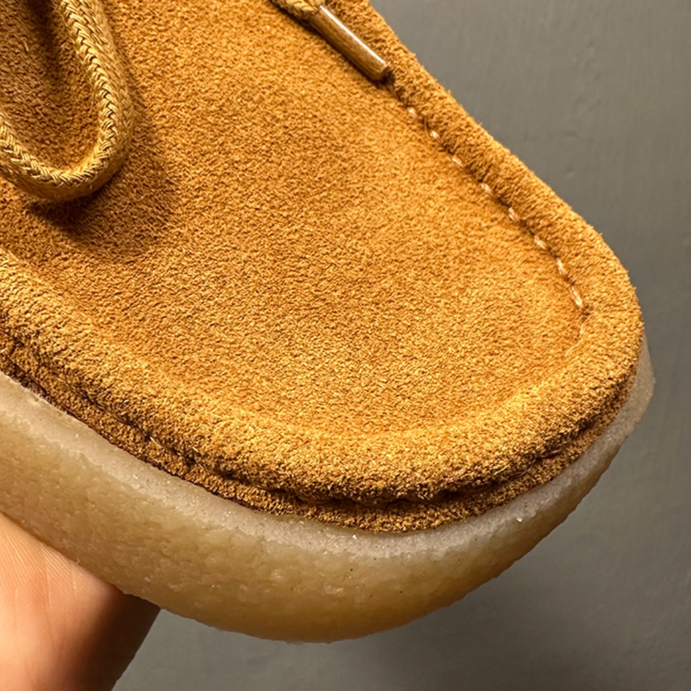 Leather casual shoes, thick sole design, heightening effect, comfortable yet fashionable shoes.