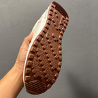 Men's full-grain leather shoes - white platform sole - soft upper - casual sports sneakers