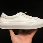 Retro casual men's shoes - Brown flat leather shoes with breathable texture, stylish and comfortable.