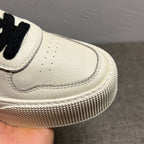 Men's leather stylish new trendy multi-functional breathable casual sports shoes. Trendy shoe style.