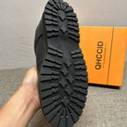 New men's leather retro shoes, men's low-top shoes, fashionable casual sports shoes