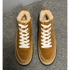 Men's new high-end warm winter thick-soled warm sheepskin boots in high-top style