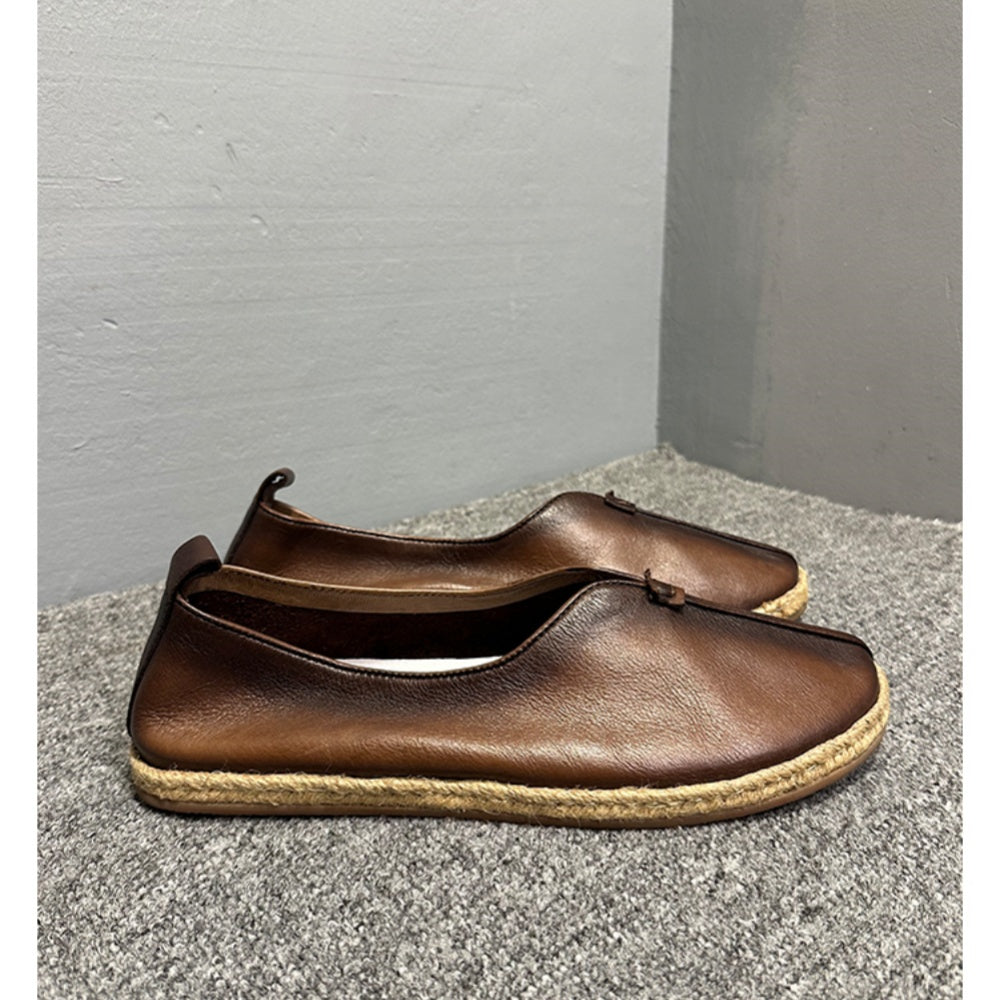 Layered cowhide fishing shoes (men's style) - Lightweight, comfortable, hand-sewn