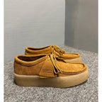 Leather casual shoes, thick sole design, heightening effect, comfortable yet fashionable shoes.