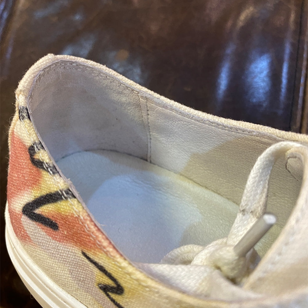 Breathable canvas sports shoes, men's low-top style, fashionable and versatile, casual shoe model.