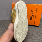 Men's leather retro high-top sneakers - Fashionable, warm, and casual sports shoes