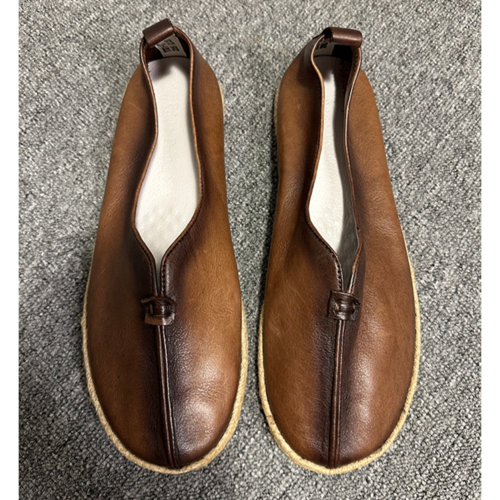 Layered cowhide fishing shoes (men's style) - Lightweight, comfortable, hand-sewn