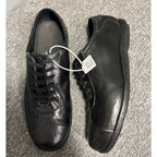 Men's leather training shoes with a retro distressed effect, comfortable and breathable, handcrafted.