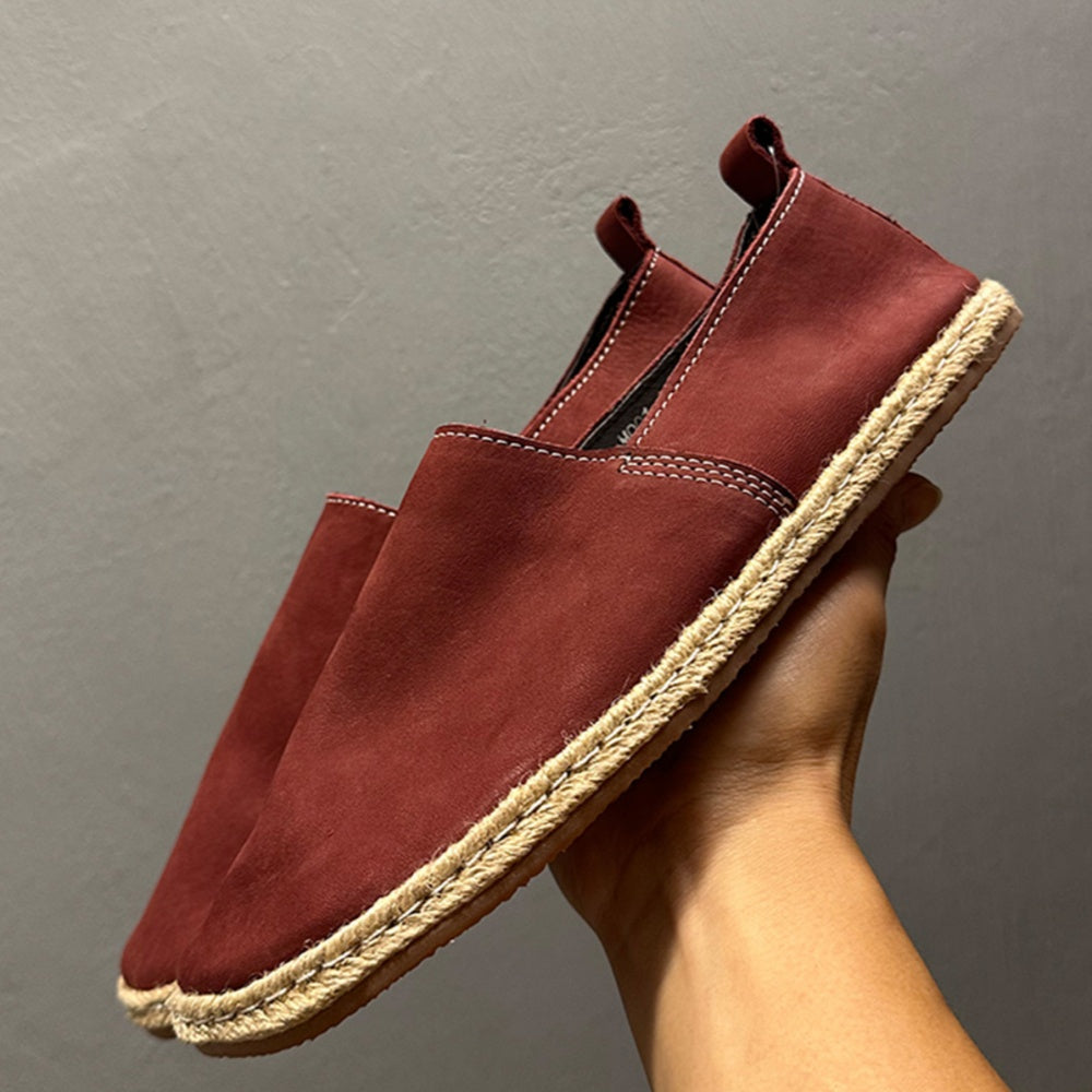 Soft cowhide fishermen's shoes, men's pure leather casual shoes, retro casual handmade loafers