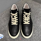 Men's leather retro high-top sneakers - Fashionable, warm, and casual sports shoes