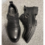 Handmade by men, made of leather, soft-soled casual shoes, multi-functional horsehide shoes