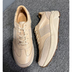 Men's high-end genuine leather casual sports shoes - retro lightweight top-grade cowhide style