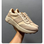Men's high-end genuine leather casual sports shoes - retro lightweight top-grade cowhide style