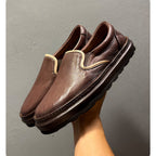 Men's leather shoes - Breathable soft-soled retro casual leather shoes, handcrafted loafers