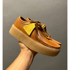 Leather casual shoes, thick sole design, heightening effect, comfortable yet fashionable shoes.