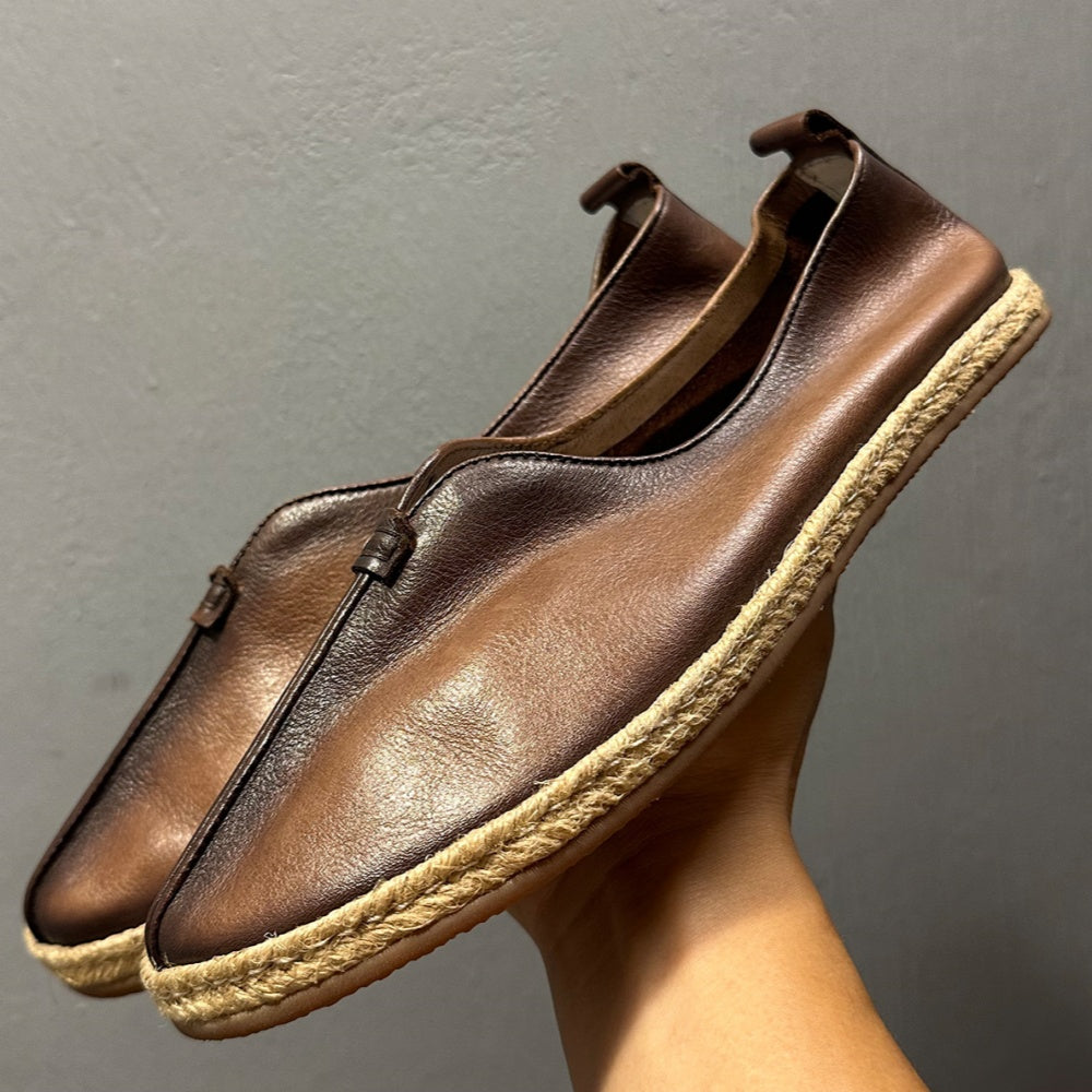 Layered cowhide fishing shoes (men's style) - Lightweight, comfortable, hand-sewn