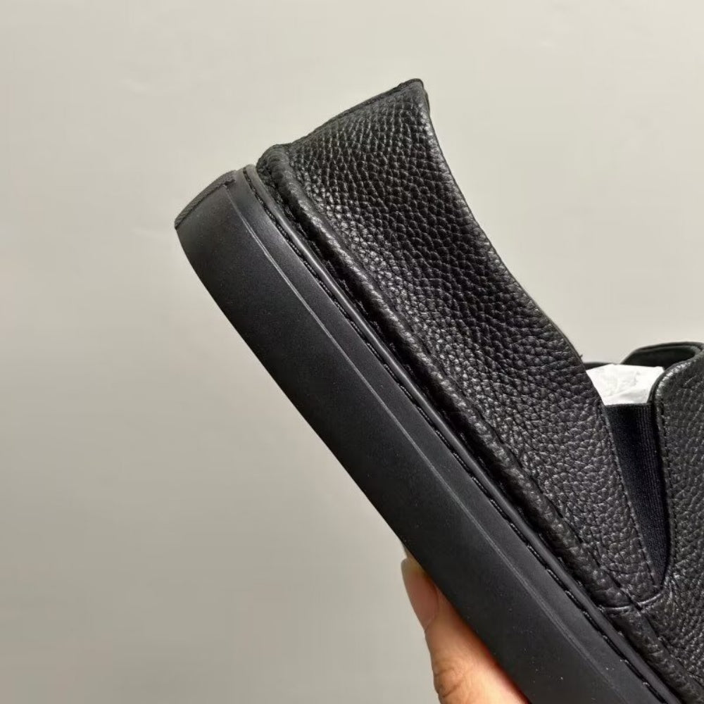 New men's leather white sports shoes, men's casual loungewear shoes, men's breathable casual shoes