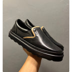 Men's leather shoes - Breathable soft-soled retro casual leather shoes, handcrafted loafers