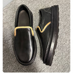 Men's leather shoes - Breathable soft-soled retro casual leather shoes, handcrafted loafers
