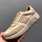 Men's high-end genuine leather casual sports shoes - retro lightweight top-grade cowhide style
