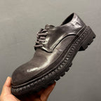 Handmade leather casual shoes, with retro horsehide material, high-end business casual men's shoes