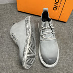 Men's leather high-top shoes - Retro style, breathable and comfortable, fashionable casual men's boots