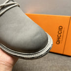 Men's leather high-top shoes - Retro style, breathable and comfortable, fashionable casual men's boots