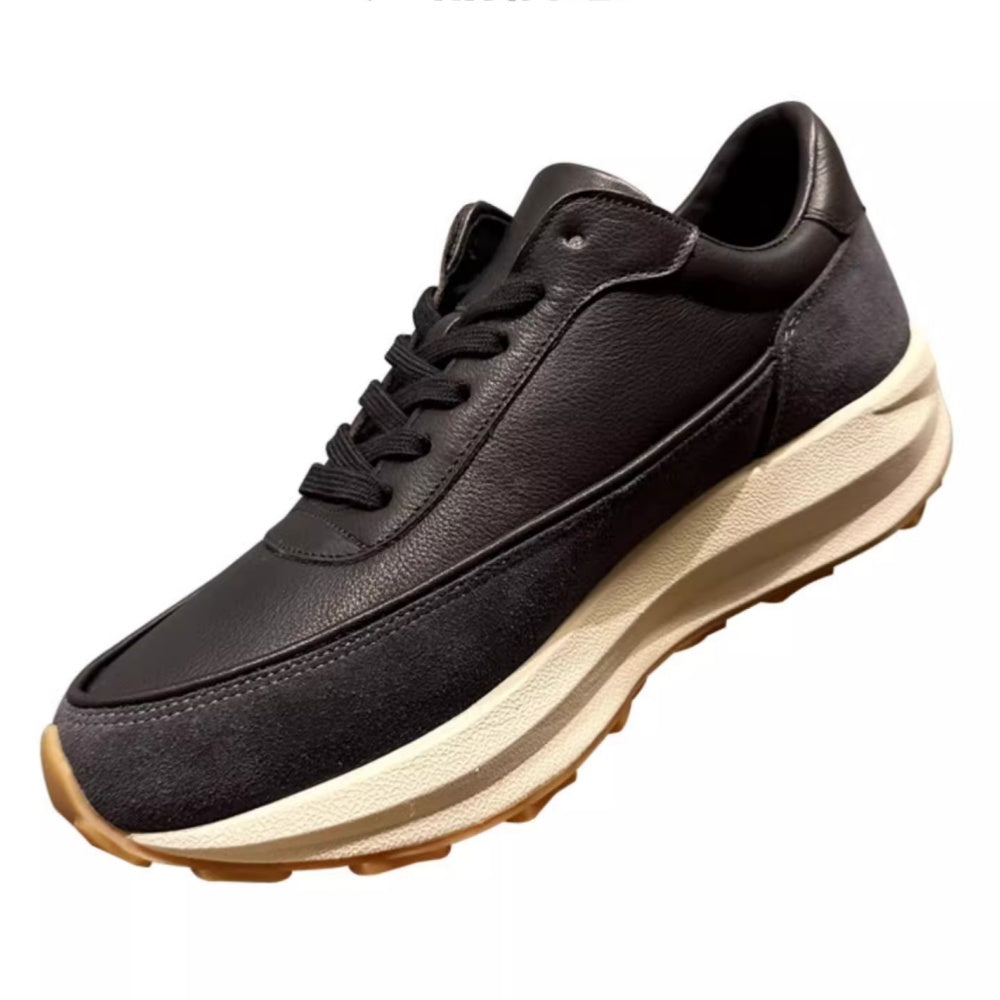 Handmade cowhide retro work boots - Thick-soled fashionable men's casual shoes - Hiking sports shoes